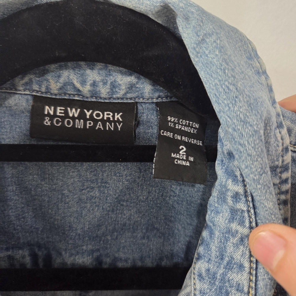 New York & Co. Denim Dress - Picture 4 of 5